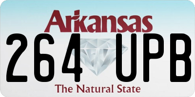 AR license plate 264UPB