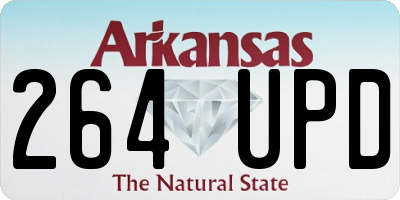 AR license plate 264UPD
