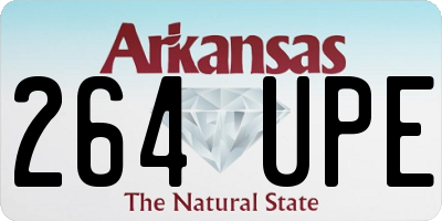 AR license plate 264UPE