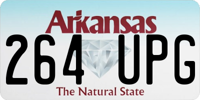 AR license plate 264UPG