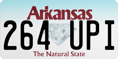 AR license plate 264UPI
