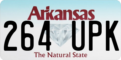 AR license plate 264UPK