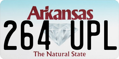 AR license plate 264UPL