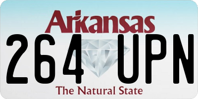 AR license plate 264UPN