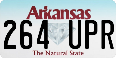 AR license plate 264UPR