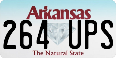 AR license plate 264UPS