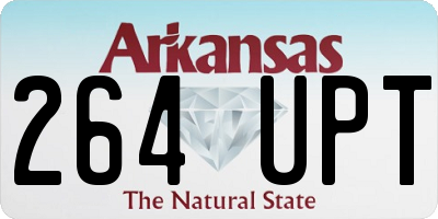 AR license plate 264UPT