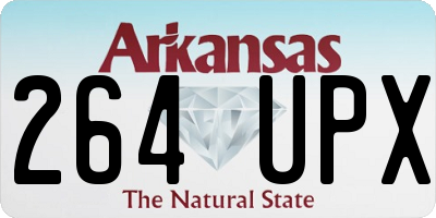 AR license plate 264UPX