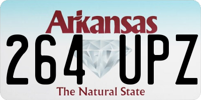 AR license plate 264UPZ