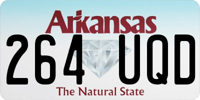 AR license plate 264UQD