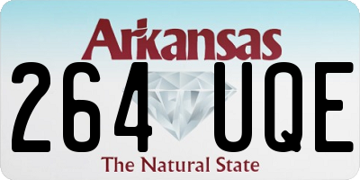 AR license plate 264UQE