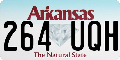 AR license plate 264UQH