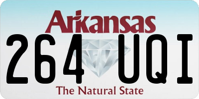 AR license plate 264UQI