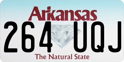 AR license plate 264UQJ