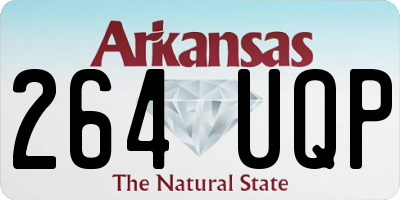 AR license plate 264UQP