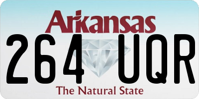 AR license plate 264UQR