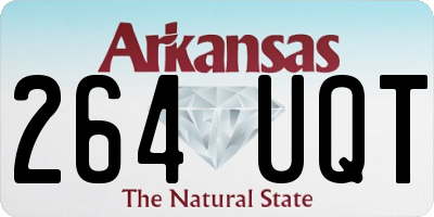 AR license plate 264UQT