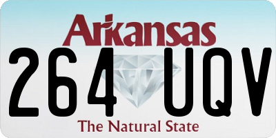 AR license plate 264UQV