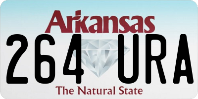 AR license plate 264URA