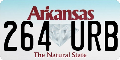 AR license plate 264URB