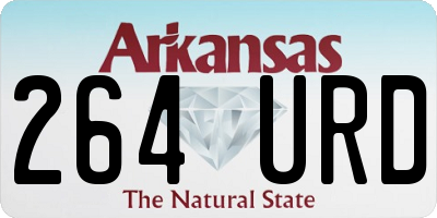 AR license plate 264URD
