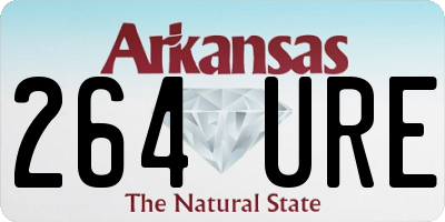 AR license plate 264URE