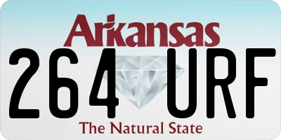 AR license plate 264URF