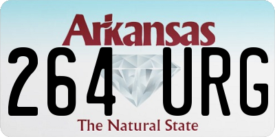 AR license plate 264URG