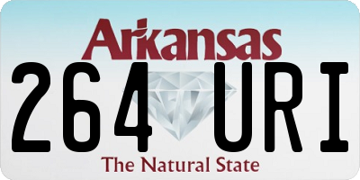 AR license plate 264URI