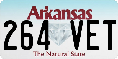 AR license plate 264VET