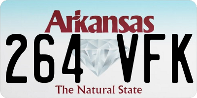 AR license plate 264VFK