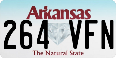 AR license plate 264VFN