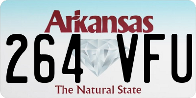 AR license plate 264VFU