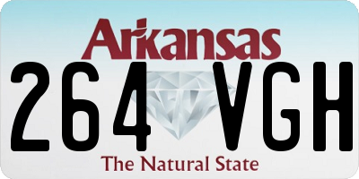 AR license plate 264VGH