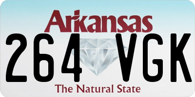 AR license plate 264VGK