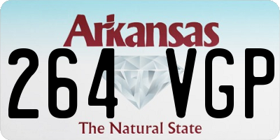 AR license plate 264VGP