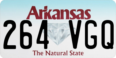 AR license plate 264VGQ