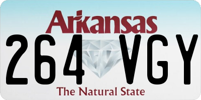 AR license plate 264VGY