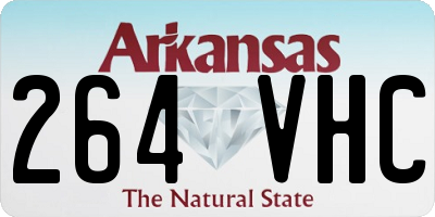 AR license plate 264VHC