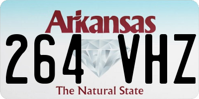 AR license plate 264VHZ