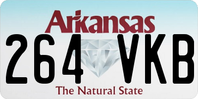 AR license plate 264VKB