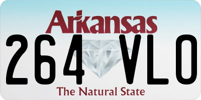 AR license plate 264VLO