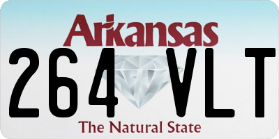 AR license plate 264VLT