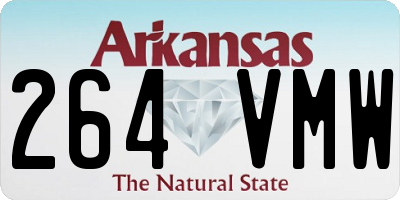 AR license plate 264VMW