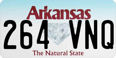 AR license plate 264VNQ