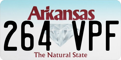 AR license plate 264VPF