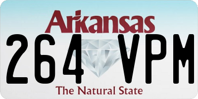 AR license plate 264VPM