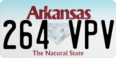 AR license plate 264VPV