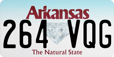 AR license plate 264VQG