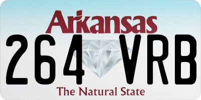 AR license plate 264VRB